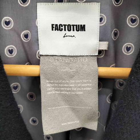 ファクトタム FACTOTUM ニット メルトン チェスター コート メンズ 46
