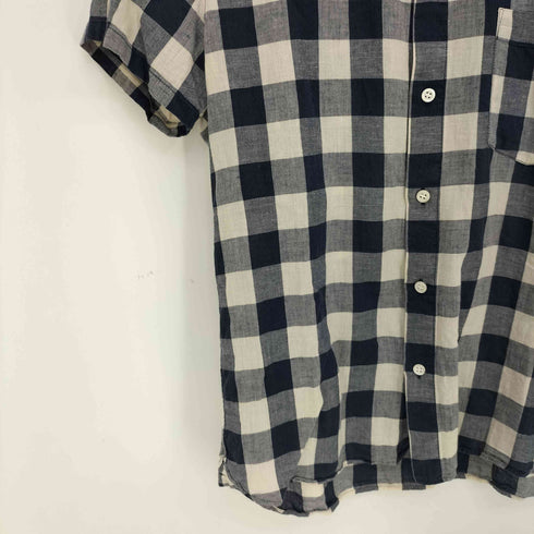 アーペーセー A.P.C. ブロックチェック コットンリネン 半袖 ポケットシャツ メンズ import:XS