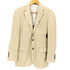 ブルックスブラザーズ BROOKS BROTHERS MILANO FIT チェック ストライプ切替 リネン100 背抜き 2B テーラードジャケット メンズ 37S