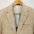 ブルックスブラザーズ BROOKS BROTHERS MILANO FIT チェック ストライプ切替 リネン100 背抜き 2B テーラードジャケット メンズ 37S