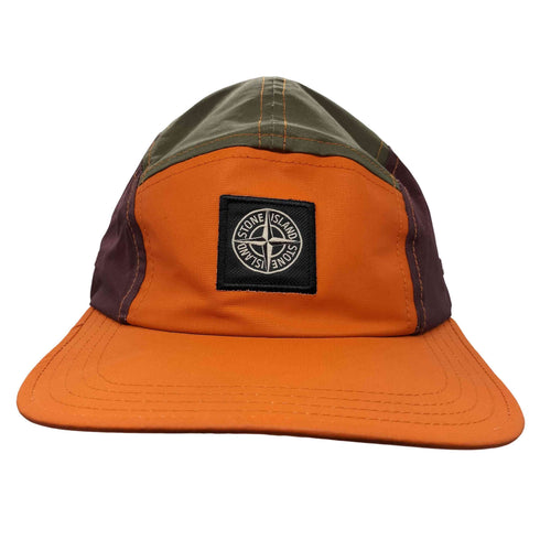 ストーンアイランド STONE ISLAND 19AW Tela Placcata Bicolore 5 Panel Cap パネル スイッチング カラー キャップ メンズ L