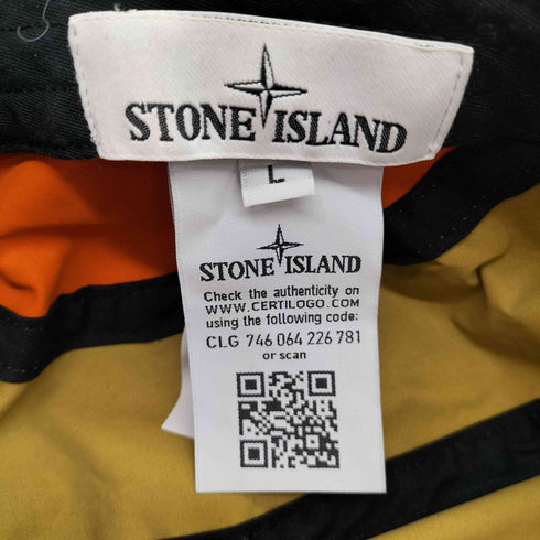 ストーンアイランド STONE ISLAND 19AW Tela Placcata Bicolore 5 Panel Cap パネル スイッチング カラー キャップ メンズ L