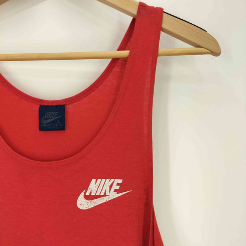 ナイキ NIKE 80S 紺タグ シングルステッチ スウッシュロゴ タンクトップ メンズ import:L