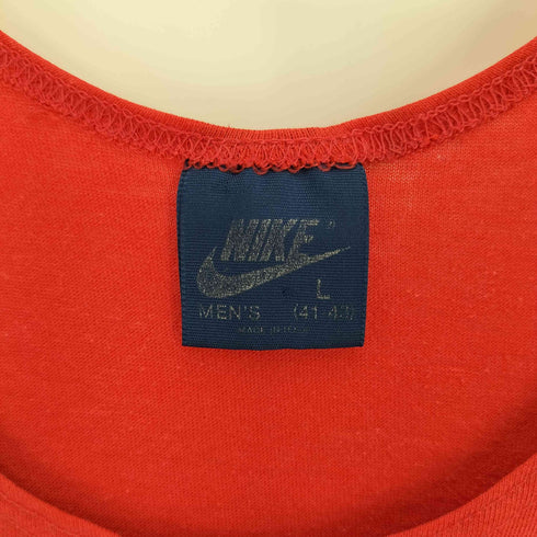 ナイキ NIKE 80S 紺タグ シングルステッチ スウッシュロゴ タンクトップ メンズ import:L