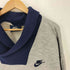 ナイキ NIKE 80S 紺タグ ショールカラー スウッシュロゴ スウェット メンズ import:L