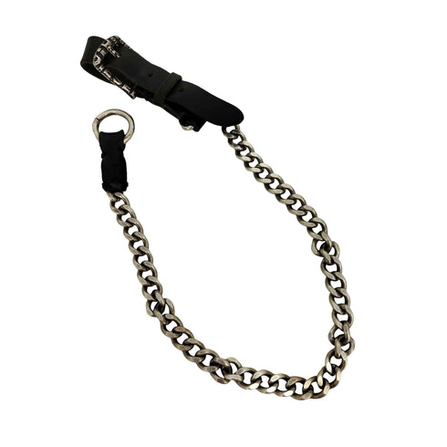 ディーゼル DIESEL ロゴプレート レザーベルト付き ウォレットチェーン メンズ