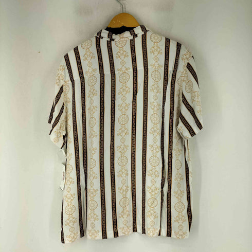 CASA MODA スカーフ総柄 S/S オープンカラーシャツ メンズ import:L