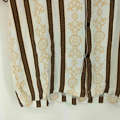 CASA MODA スカーフ総柄 S/S オープンカラーシャツ メンズ import:L