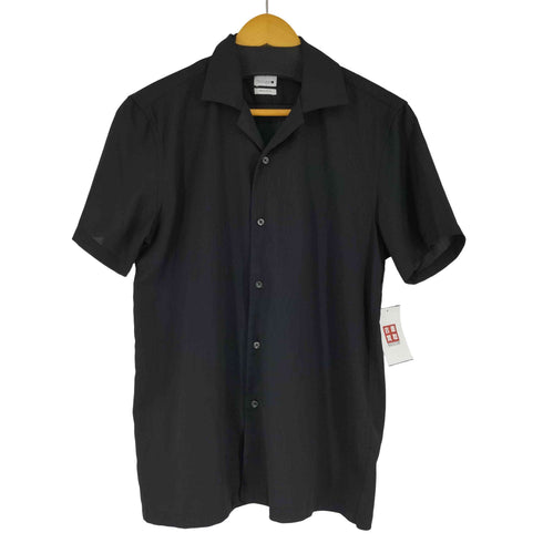ザラ ZARA プリーツデザイン S/S オープンカラーシャツ メンズ import:S