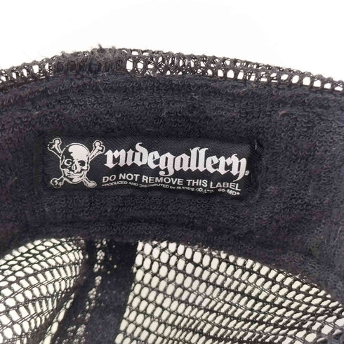 ルードギャラリー RUDE GALLERY オールドイングリッシュ スカルロゴ スナップバック メッシュ キャップ メンズ