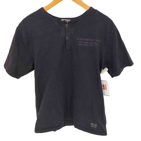 アヴィレックス AVIREX OVERDYED HENLYNECK FLAG TEE メンズ import:L