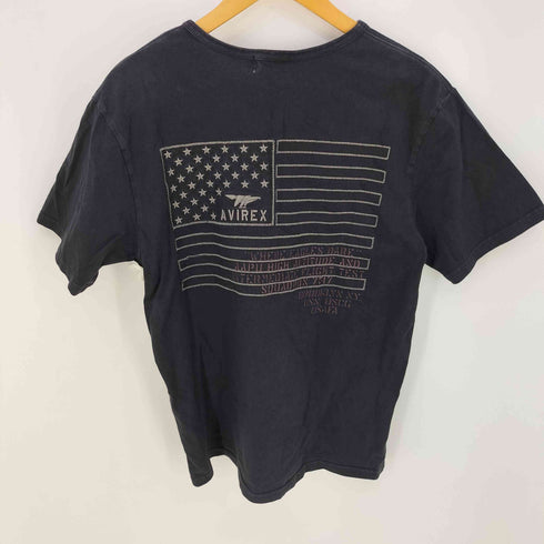 アヴィレックス AVIREX OVERDYED HENLYNECK FLAG TEE メンズ import:L