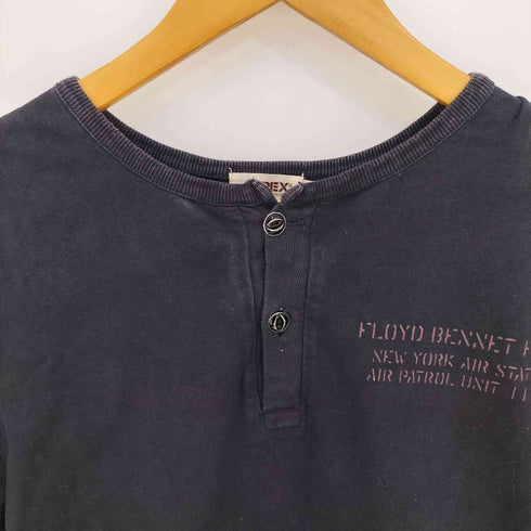 アヴィレックス AVIREX OVERDYED HENLYNECK FLAG TEE メンズ import:L