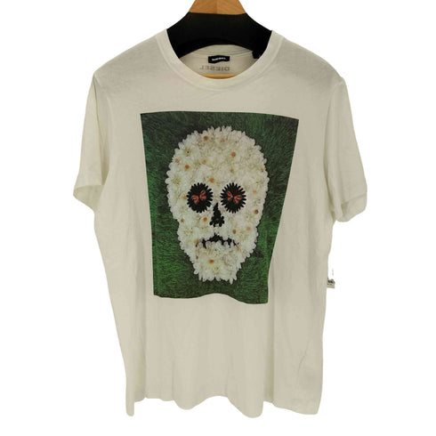 ディーゼル DIESEL スカルプリント クルーネックTシャツ メンズ JPN:XL