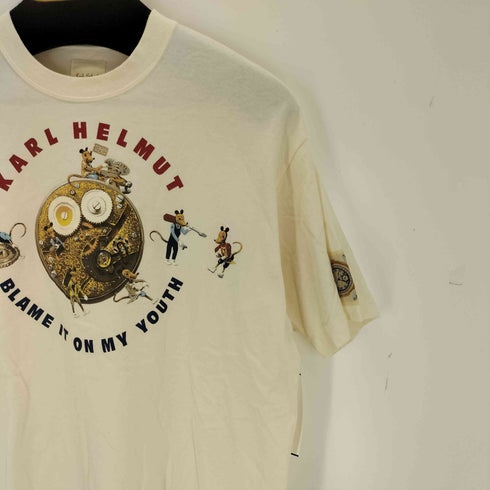 カールヘルム Karl Helmut キャラクタープリント クルーネックTシャツ メンズ