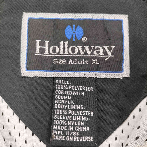 ホロウェイ HOLLOWAY ロゴ刺繍 裏地メッシュ ジップアップジャケット メンズ JPN:XL