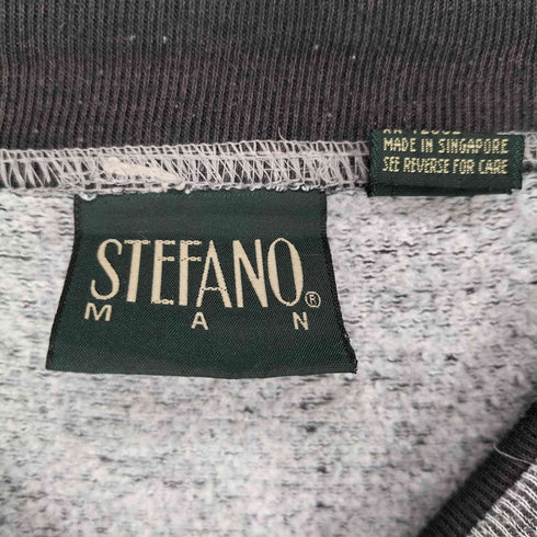 STEFANO MAN ボトルネック プリントスウェット メンズ JPN:XL