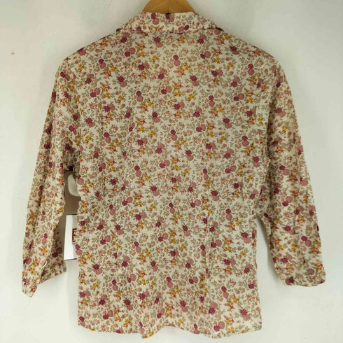 エディーバウアー Eddie Bauer 00s 緑タグ 花柄 シャツ レディース import:M