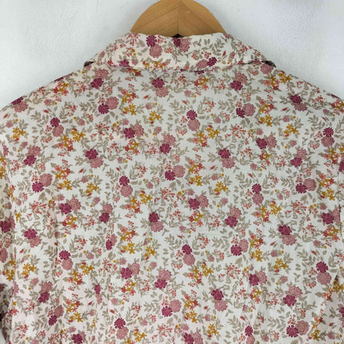 エディーバウアー Eddie Bauer 00s 緑タグ 花柄 シャツ レディース import:M