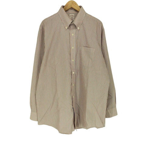 ブルックスブラザーズ 346 BROOKS BROTHERS L/S ストライプ ボタンダウンシャツ メンズ 16 1/2