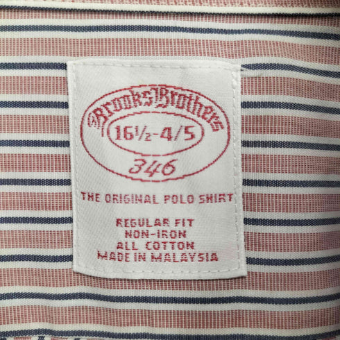 ブルックスブラザーズ 346 BROOKS BROTHERS L/S ストライプ ボタンダウンシャツ メンズ 16 1/2