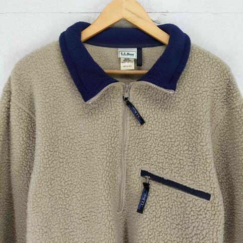 エルエルビーン L.L.Bean USA製 ハーフジップ フリース ボアジャケット メンズ M
