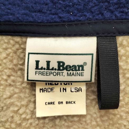 エルエルビーン L.L.Bean USA製 ハーフジップ フリース ボアジャケット メンズ M