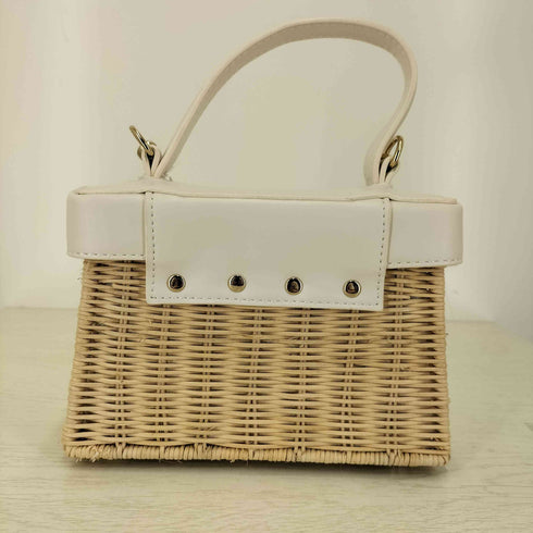 ザラ ZARA チェーン ショルダー カゴ ハンド バッグ レディース