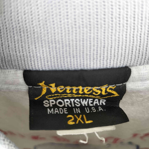 Nemesis Sportswear MADE IN USA 企業ロゴ刺繍 スタジャン メンズ 2XL