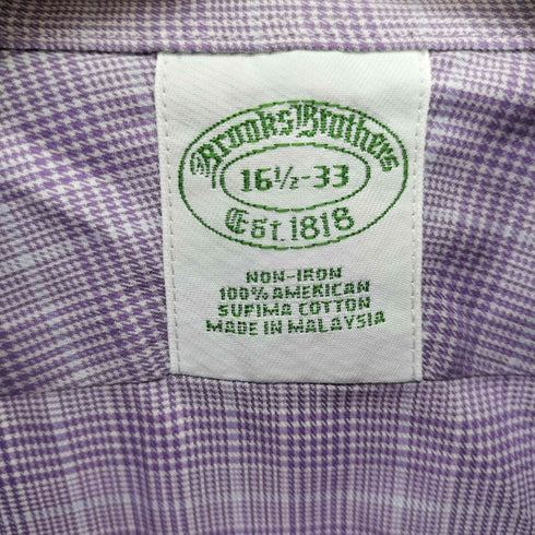 ブルックスブラザーズ BROOKS BROTHERS ホリゾンタルカラー L/S チェックシャツ メンズ 16 1/2