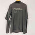 シーツーエイチフォー C2H4 Distressed Double Layer Logo Long Sleeves T-Shir メンズ L