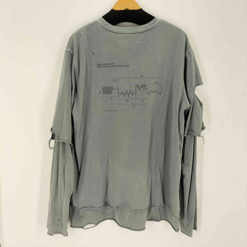 シーツーエイチフォー C2H4 Distressed Double Layer Long-Sleeve T-Shirt メンズ L