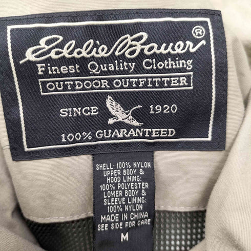 エディーバウアー Eddie Bauer 00S WEATHER EDGE 裏地メッシュ ドローコード フラップポケット 2WAY ブルゾンジャケット メンズ import:M