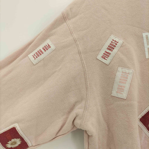 ピンクハウス PINK HOUSE ロゴワッペン クルーネックスウェット レディース