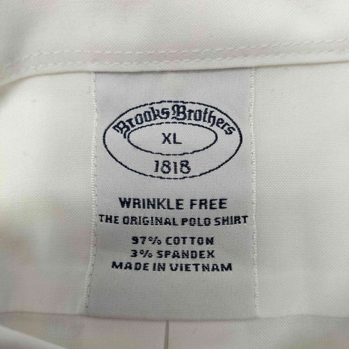 ブルックスブラザーズ BROOKS BROTHERS WRINKLE FREE 企業ロゴ ボタンダウンシャツ メンズ JPN:XL