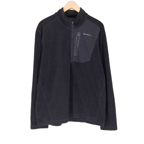 エディーバウアー Eddie Bauer ハーフジップ フリースジャケット メンズ JPN:L