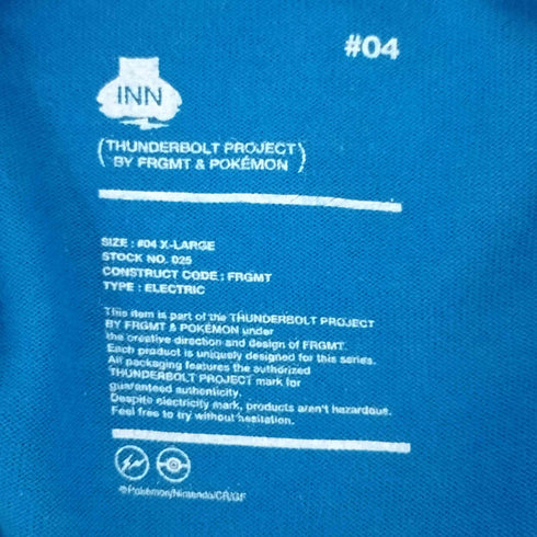 フラグメントデザイン fragment design THUNDERBOLT PROJECT アニメ コラボTシャツ メンズ XL