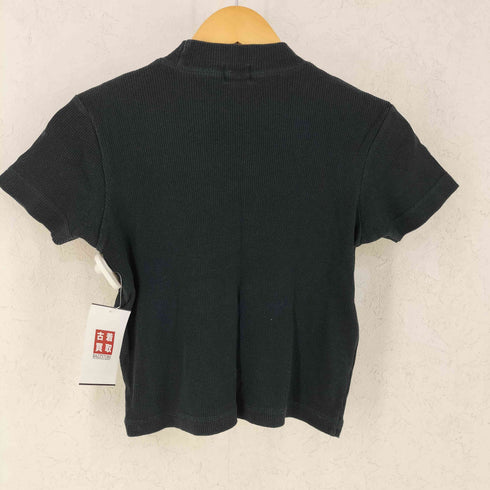 カルバンクラインジーンズ Calvin Klein Jeans モックネック リブ 半袖カットソー レディース S