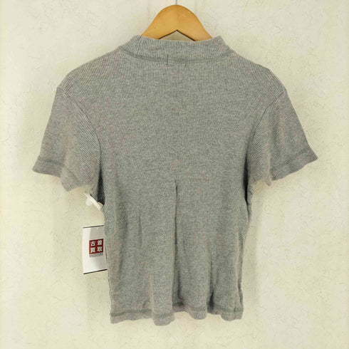 カルバンクラインジーンズ Calvin Klein Jeans モックネック リブ 半袖カットソー レディース S