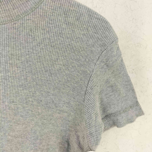 カルバンクラインジーンズ Calvin Klein Jeans モックネック リブ 半袖カットソー レディース S