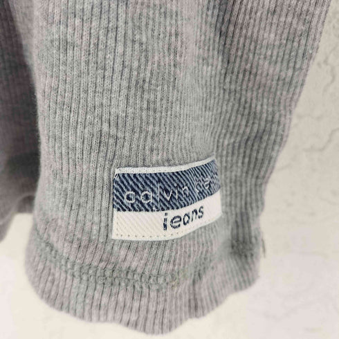 カルバンクラインジーンズ Calvin Klein Jeans モックネック リブ 半袖カットソー レディース S