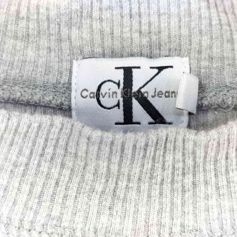 カルバンクラインジーンズ Calvin Klein Jeans モックネック リブ 半袖カットソー レディース S