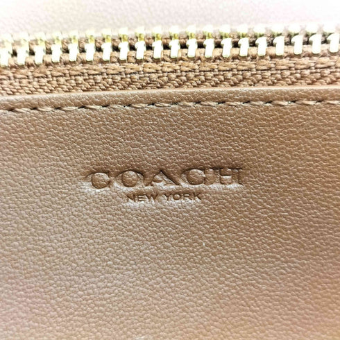 コーチ COACH アコーディオン ジップ ウォレット・カラーブロック シグネチャー キャンバス・ハート プリント レディース