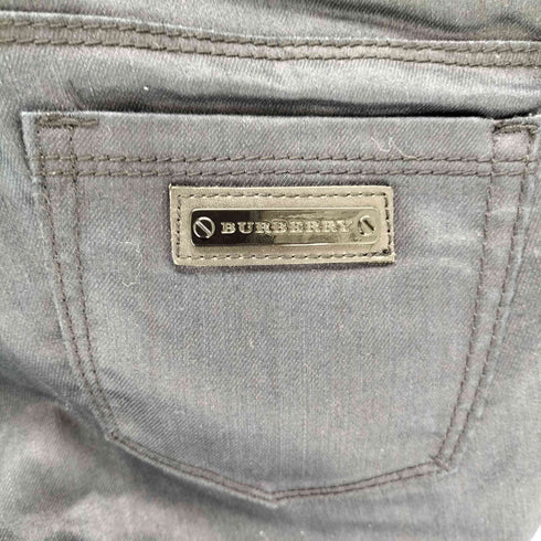 バーバリーロンドン BURBERRY LONDON コーティング加工 スキニーパンツ レディース 38