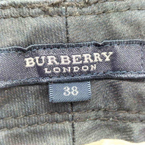 バーバリーロンドン BURBERRY LONDON コーティング加工 スキニーパンツ レディース 38