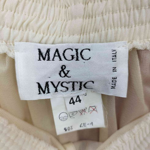 MAGIC&MYSTIC イタリア製 レーヨン混 ウエストゴム 花柄 ワイドパンツ レディース JPN:44
