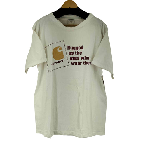 カーハート Carhartt 90S MADE IN USA ロゴ プリント S/S Tシャツ メンズ import:L