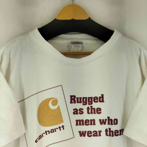 カーハート Carhartt 90S MADE IN USA ロゴ プリント S/S Tシャツ メンズ import:L