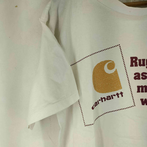 カーハート Carhartt 90S MADE IN USA ロゴ プリント S/S Tシャツ メンズ import:L