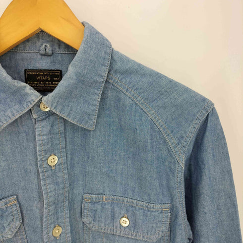 ダブルタップス WTAPS CELL LS CHAMBRAY セル シャンブレー シャツ インディゴブルー メンズ JPN:1